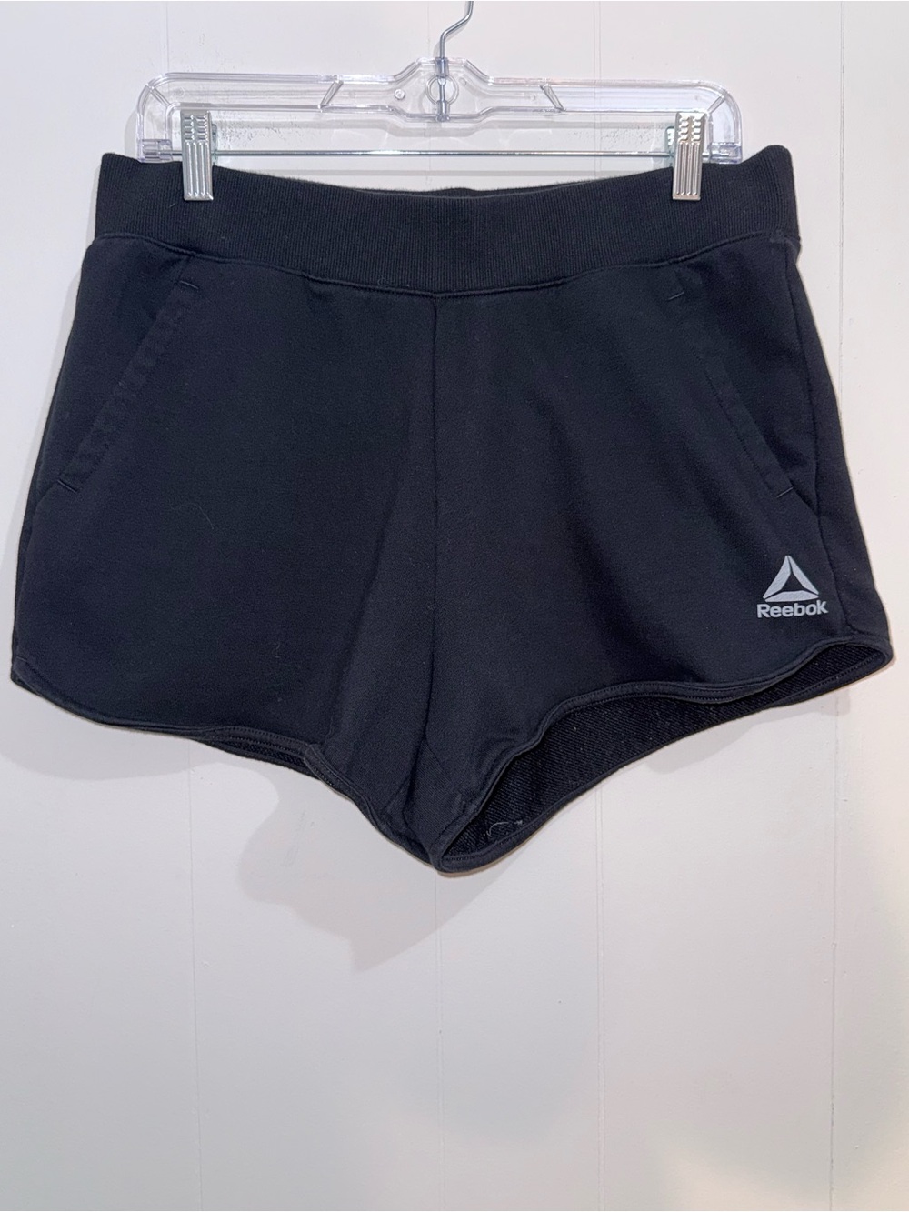 Reebok Black Studio Relaxed French Terry Shorts Size L